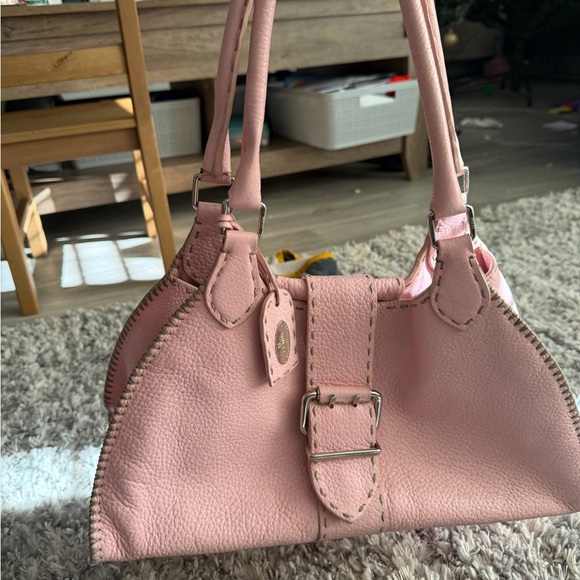 Fendi Pink Leather Shoulder Bag - Picture 6 of 10